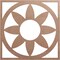 Ekena Millwork Blume Wood Fretwork Pierced Ceiling Medallion, Wood (Paint Grade), 16"OD x 5 1/2"ID x 3/8"T CMWP16X16X0375BLMF - alternate 1